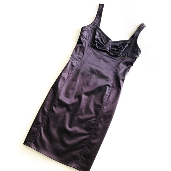 Galliano Dresses & Skirts - Galliano Pewter Dragonfly Sheath Cocktail Dress 42